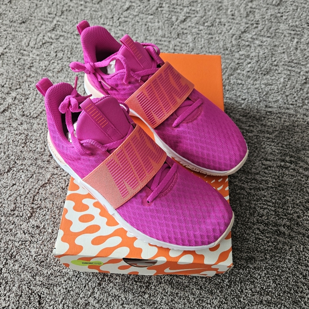 Nike Fuchsia Sneakers with Coral Strap